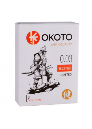 Презервативы Okoto Dotted с точками №3 1466