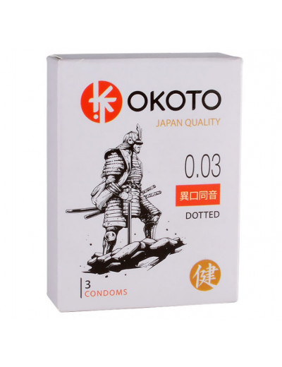 Презервативы Okoto Dotted с точками №3 1466