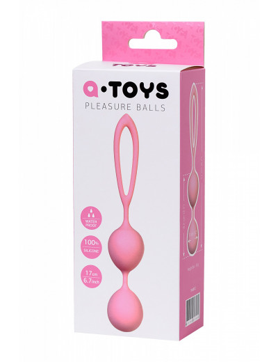 Вагинальные шарики A-Toys розовые 3,1 см 764012