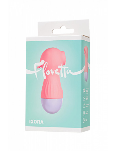 Вакуум-волновой стимулятор Flovetta Ixora розовый 9,8 см 457715