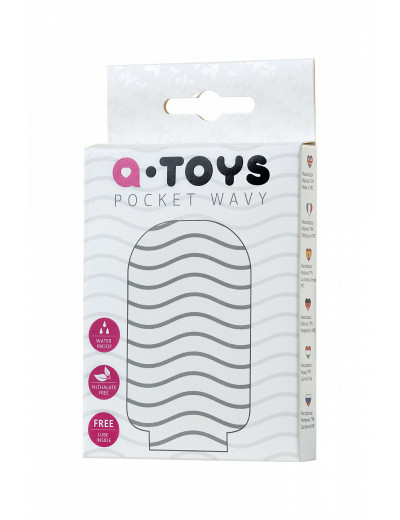 Мастурбатор A-Toys Pocket Wavy белый 7,8 см  763008