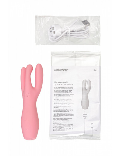 Вибростимулятор Satisfyer Threesome 3 розовый 4037158PNK