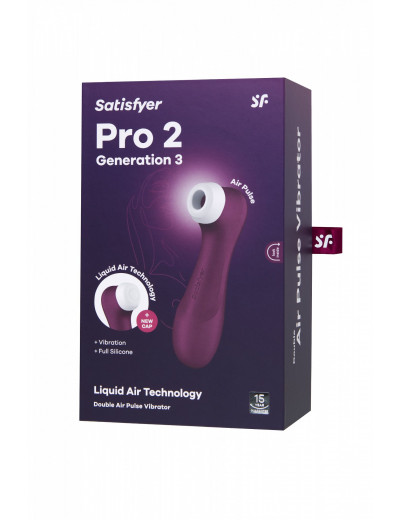 Вакуумный стимулятор клитора Satisfyer PRO 2 Generation 3 красный J2018-2-9A-1