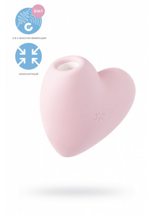 Вакуум-волновой бесконтактный стимулятор клитора Satisfyer Cutie Heart розовый J2018-276-1