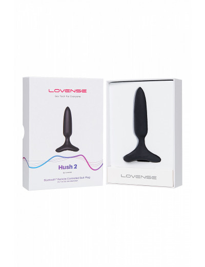 Анальная втулка Lovense Hush-2 XS черная 12,1 см LE-17