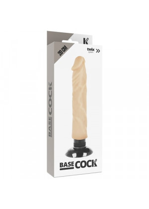 Вибромассажер Base Cock Realistic Vibrator 2-1 телесный 20 см D-223029