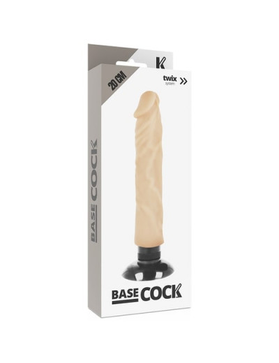 Вибромассажер Base Cock Realistic Vibrator 2-1 телесный 20 см D-223029