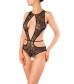 Эротическое боди Erolanta Lingerie Collection из кружевного полотна черное 42-44 740021(42-44)