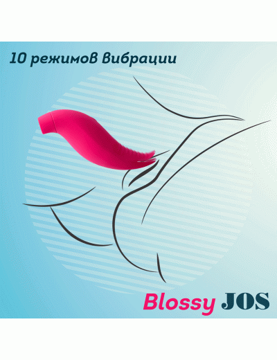 Многофункциональный стимулятор клитора Blossy розовый 13,5 см 782033