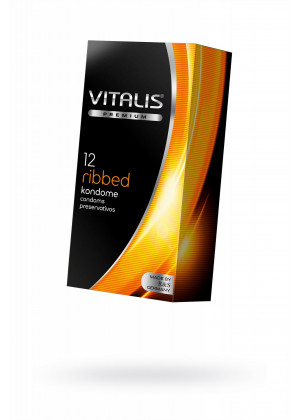 Презервативы ''VITALIS'' PREMIUM ribbed №12  263