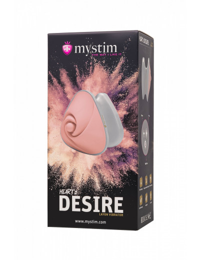 Вибратор Mystim Heart s Desire розовый 6,7 см 46539