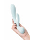 Нереалистичный вибратор Satisfyer Triple Oh голубой 24 см 4018225