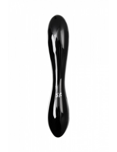 Двусторонний фаллоимитатор Satisfyer Dazzling Crystal черный 18,5 см 4045924