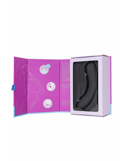 Вакуум-волновой бесконтактный стимулятор клитора Satisfyer Curvy Trinity 4 силикон чёрный J2018-250