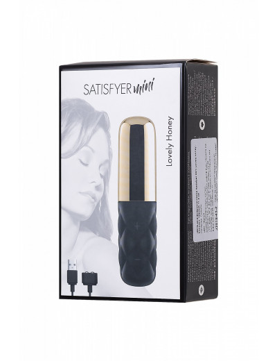 Вибромассажер Satisfyer Mini Lovely Honey черный золото 11,4 см J2018-43-2