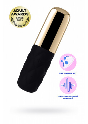 Вибромассажер Satisfyer Mini Lovely Honey черный золото 11,4 см J2018-43-2