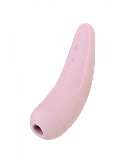 Вакуумно-волновой стимулятор Satisfyer Curvy 2+ с возможностью управления через приложение розовый J2018-81-3