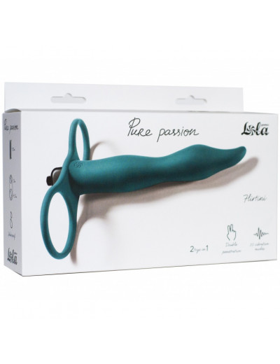 Насадка для двойного проникновения Pure Passion Flirtini с вибрацией 15,9 см 1204-03lola