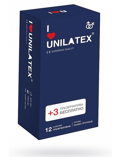 Презервативы Unilatex Extra Strong гладкие №15 шт 3022