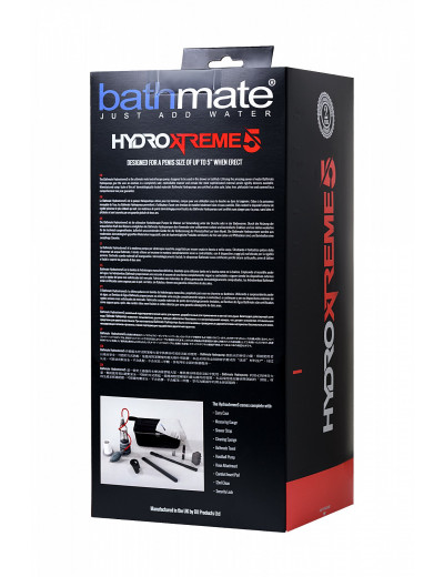 Гидропомпа Bathmate HydroXtreme 5 прозрачная 26 см BM-HX5-CC