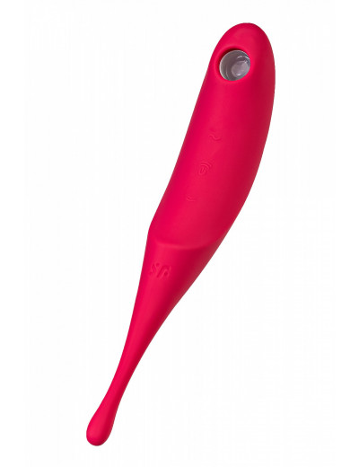 Вакуум-волновой бесконтактный стимулятор клитора Satisfyer Twirling Pro красный J2018-306-2