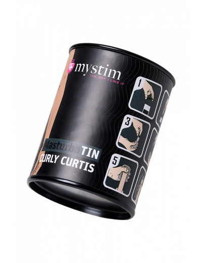 Мастурбатор Mystim Curly Curtis белый 4,5 см 46298