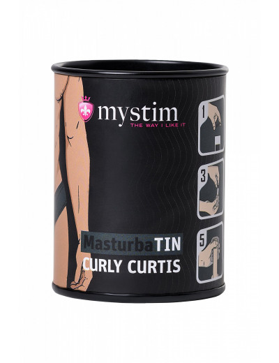 Мастурбатор Mystim Curly Curtis белый 4,5 см 46298