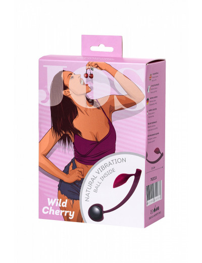 Вагинальный шарик Wild cherry бордовый 3 см 782024