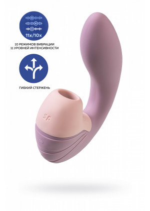 Вибратор Satisfyer Supernova с вакуум-волновым стимулятором розовый 16,9 см J2018-173-1