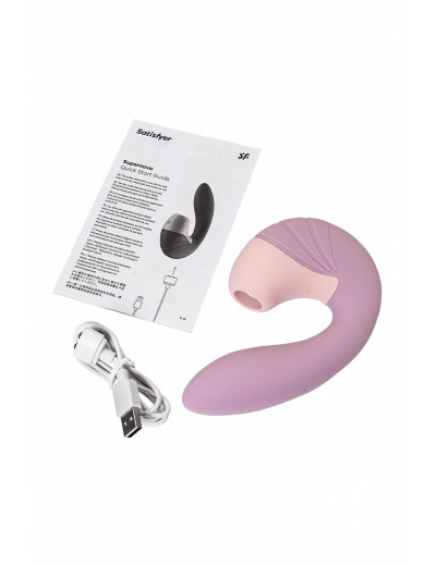 Вибратор Satisfyer Supernova с вакуум-волновым стимулятором розовый 16,9 см J2018-173-1