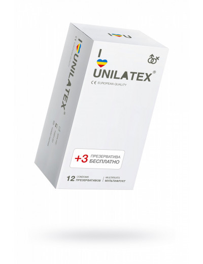 Презервативы Unilatex Multifrutis ароматизированные цветные №15 шт 3014