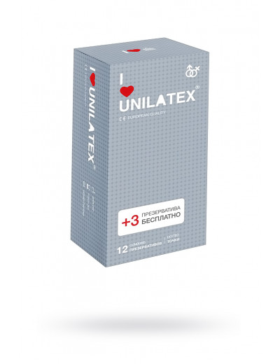 Презервативы Unilatex Dotted с точками №15 шт 3020