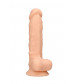 Фаллоимитатор Silicone Dildo With Balls 17,8 телесный REA075FLE