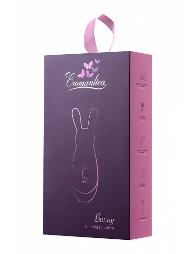 Стимулятор эрогенных зон Eromantica Bunny силикон фиолетовый 21,5 см 120301