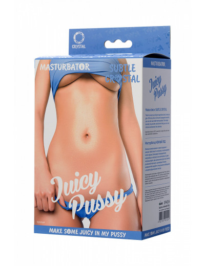 Мастурбатор реалистичный Toyfa Juicy Pussy Subtle Crystal 14,5 см 894004