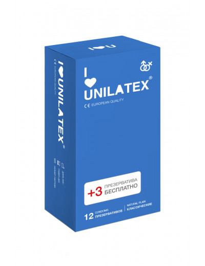 Презервативы Unilatex Natural Plain классические №15 шт 3013