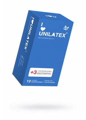 Презервативы Unilatex Natural Plain классические №15 шт 3013