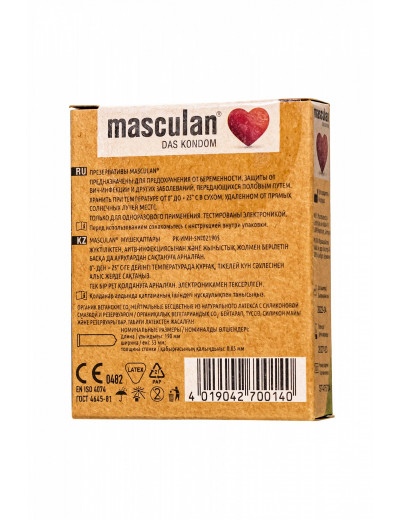 Презервативы masculan Organic утонченные № 3  325