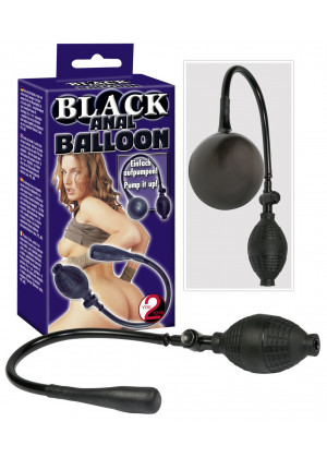 Анальная пробка-расширитель Black Anal Ballon черная 7 см 523887