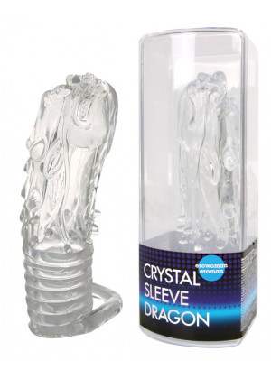 Насадка закрытая в форме дракона Crystal sleeve dragon 13,5 см EE-10101