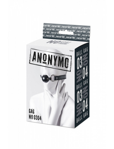 Кляп Anonymo черный 4 см 310304