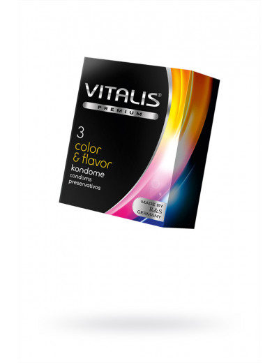 Презервативы VITALIS PREMIUM color & flavor №3 268