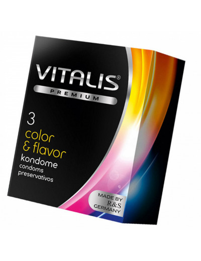 Презервативы VITALIS PREMIUM color & flavor №3 268