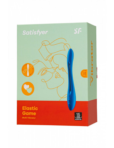 Многофункциональный стимулятор для пар Satisfyer Elastic Game синий 19,5 см 4007649