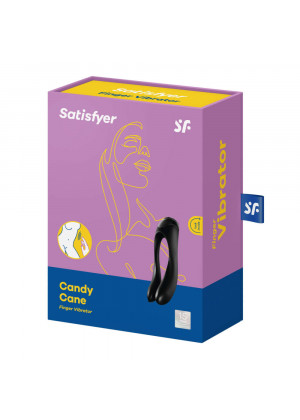 Многофункциональный стимулятор для пар Satisfyer Partner Candy Cane чёрный J2018-121-2