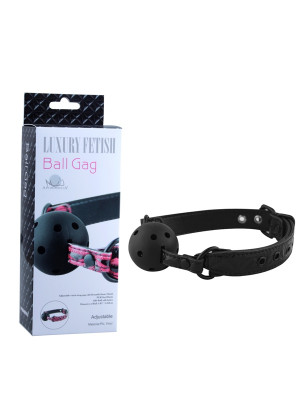 Кляп шарик дышащий Ball Gag черный  Д21008-02