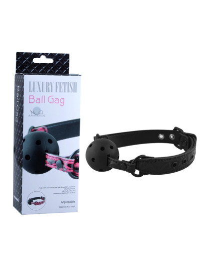 Кляп шарик дышащий Ball Gag черный  Д21008-02