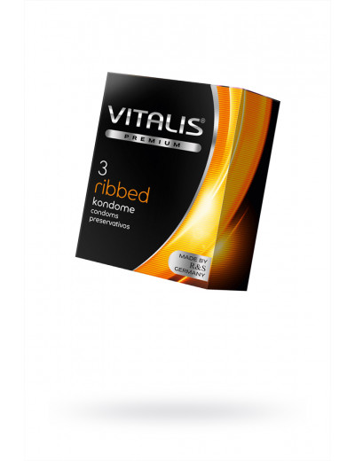 Презервативы VITALIS PREMIUM ribbed №3 271