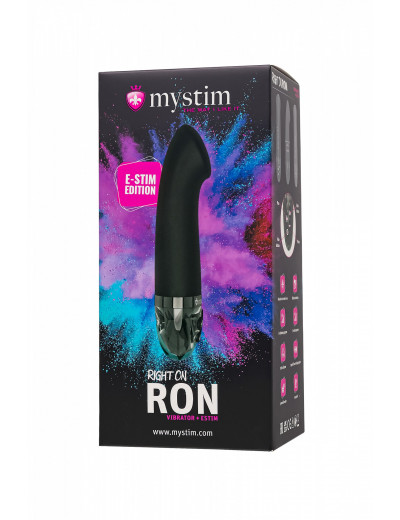 Вибратор Mystim Right on Ron с электростимуляцией 16,5 см 46541