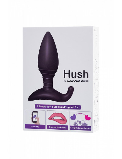 Анальная втулка Lovense Hush S черная 12,1 см LE-04